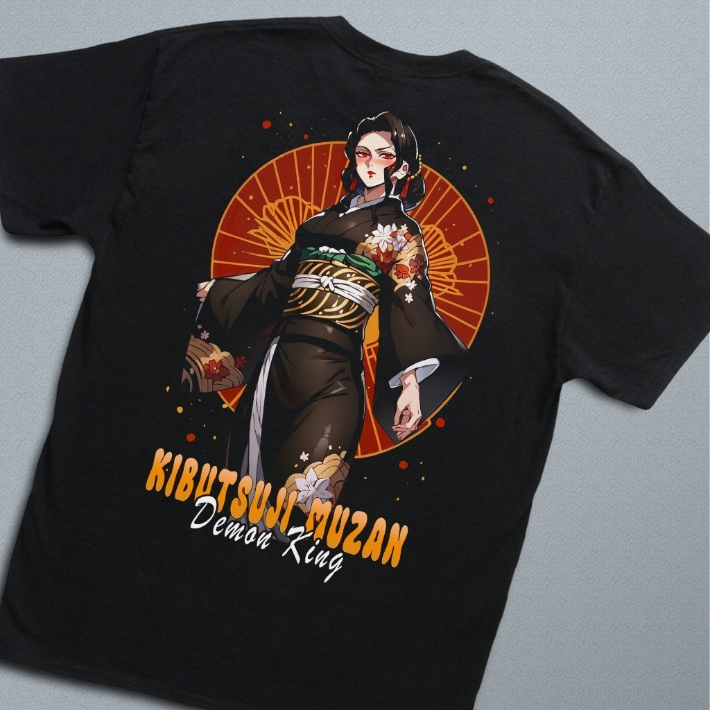 เสื้อยืด Demon Slayer Kibutsuji Muzan100%cotton