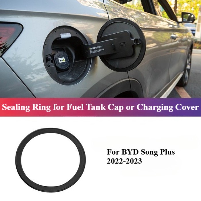 Car Charging Port Fuel Tank Cap Dust Plug Sealing Ring Cover Sticker Accessories for BYD Song Plus