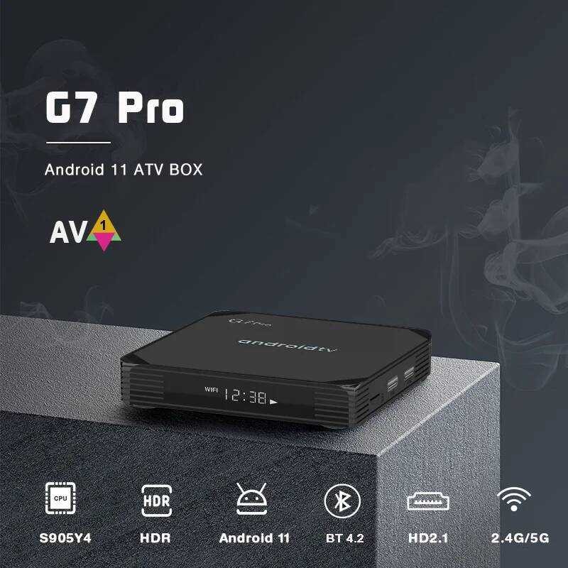 ▥ G7 Pro Android 11 Atvกล่อง2gb 16Gb S905y4สมาร์ททีวีกล่อง4k HD 4Gb 32Gb 2.4Ghz/5Ghz Dual Wifi