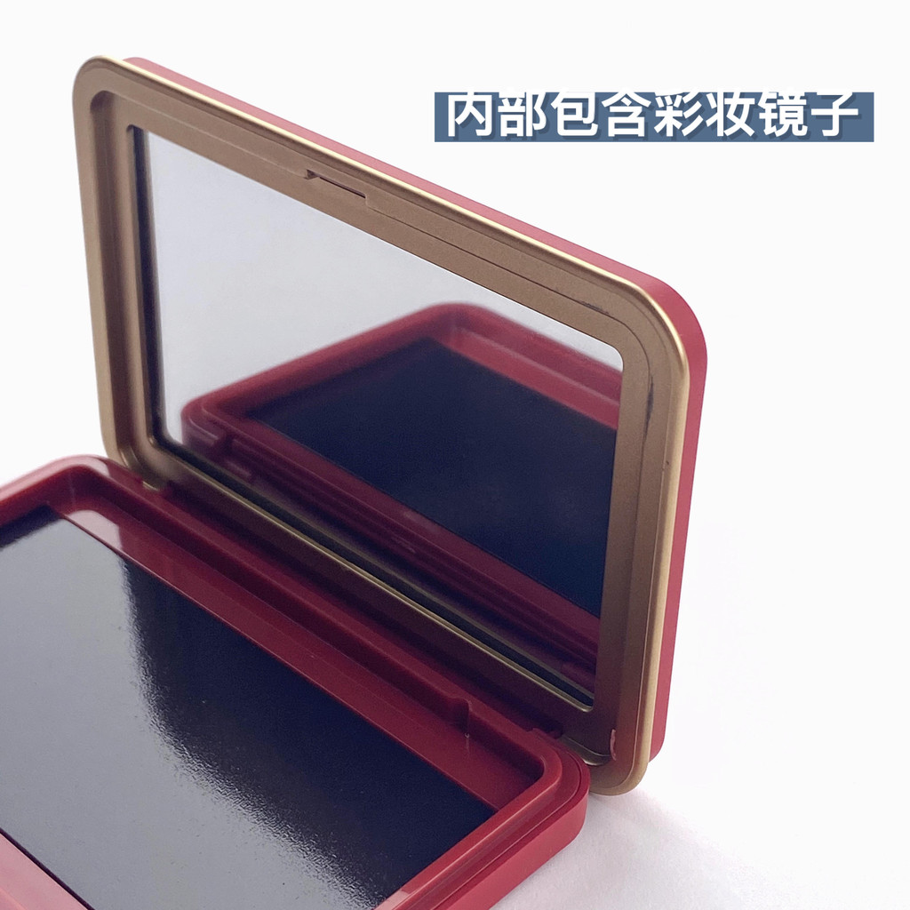 MUFXL พร้อมกระจกกล่องแม่เหล็กแผ่นแต่งหน้าอายแชโดว์ไฮไลท์คอนทัวร์ลิปสติกคอนซีลเลอร์ DIY แพคเกจแผ่นควา