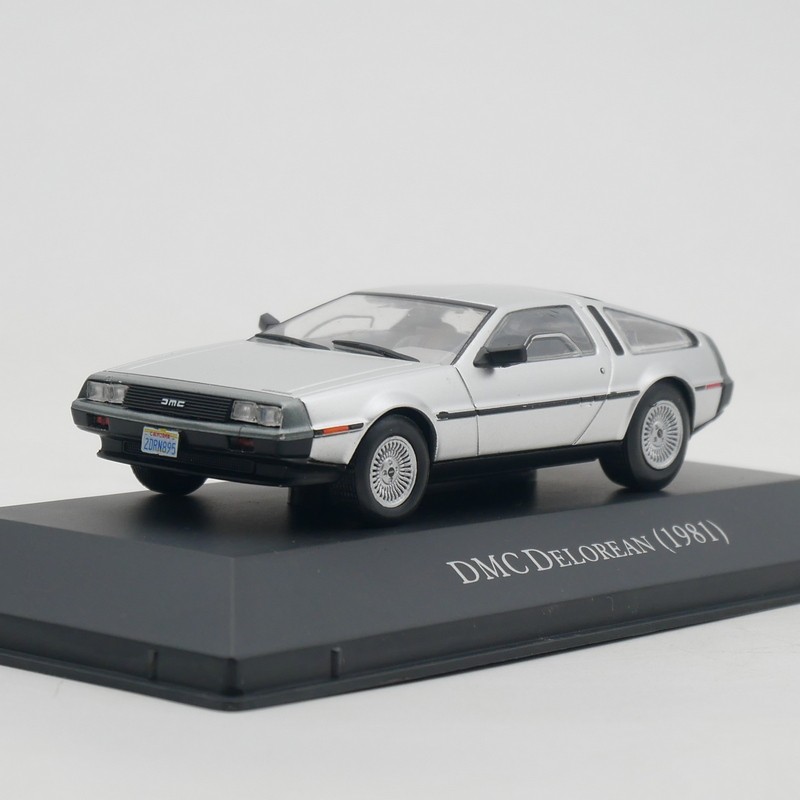 IXO 1: 43 DMC Back to the Future DELOREAN 1981 Deronin Owing Gate รถสปอร์ตรุ่นโลหะผสม