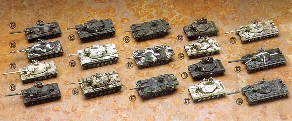 TAKARA Ocean Hall 9 กระสุนสหภาพโซเวียต T10 M48 Barton AMX30 M551 Strv103 ถังพร้อมสต็อก