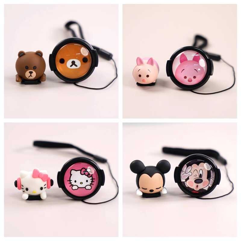 การ์ตูนการ์ตูนเลนส์ฝาครอบรองเท้าร้อนเหมาะสําหรับ Fuji XS10 XM5 Nikon Z30 ZFC Canon 60D Sony A7C2