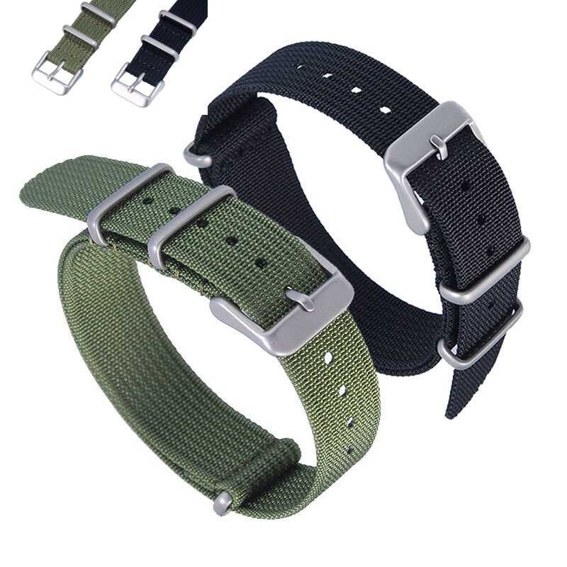 C Shop Now And Save Straps NATO Pit Pattern Nylon 18Mm 20Mm 22Mm Watch Straps Striped Replacement W