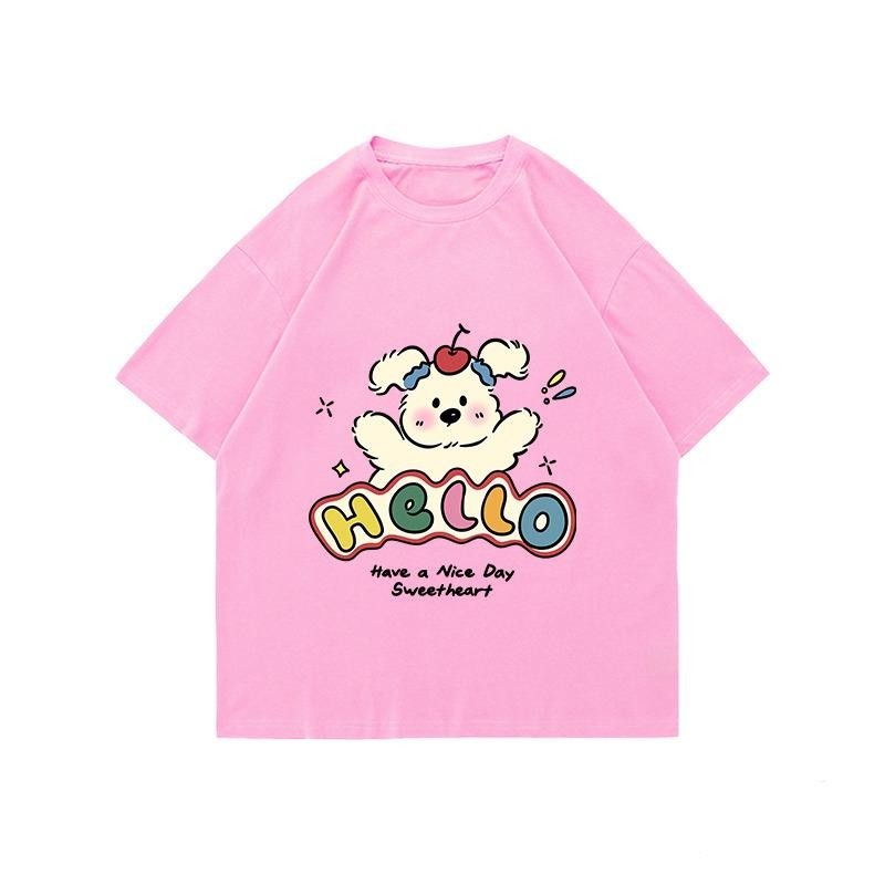 Papaya เสื้อยืด Oversize ลาย "Hello Sweetheart" เสื้อยืดน่ารักสดใส ใส่สบาย WS1211