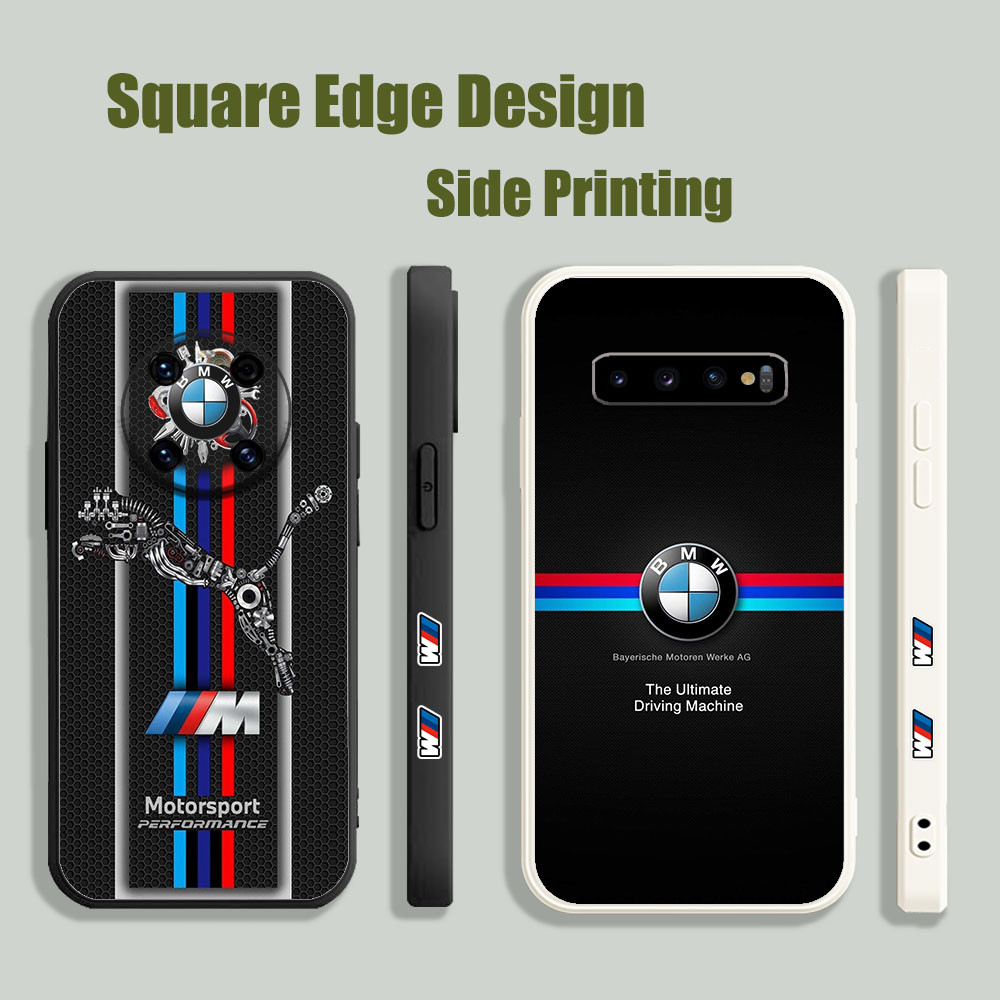 ปลอกสําหรับ OPPO A16E A16K A94 Reno7z 5G A55 A74 A57 2022 4G A17 JDM Racing รถ BMW M คาร์บอน PUMA โล