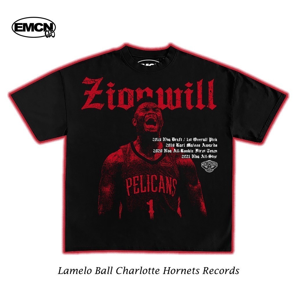 T-Shirt[ORIGINAL ] เสื ้ อยืดโอเวอร ์ ไซส ์ Zion Williamson Pelicans S-5XL