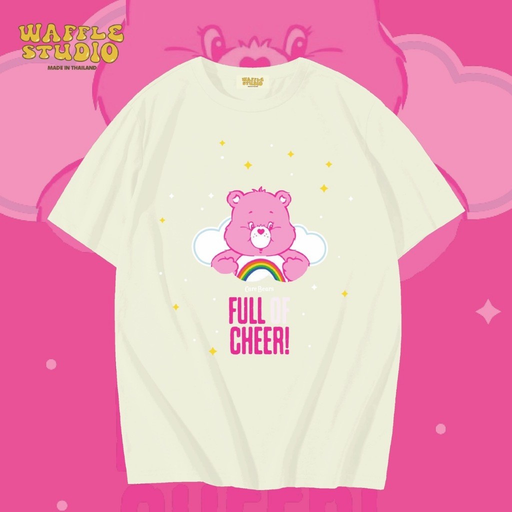 [ ส่งฟรี  ] WS0113 เสื้อยืดโอเวอร์ไซส์ เสื้อยืดเกาหลี ผ้าคอตตอน100% เสื้อยืด แคร์แบร์ Carebear  WAF