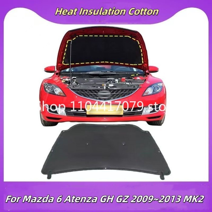 Car Hood Insulation Pad for Mazda6 Mazda 6 Atenza GH1 GZ 2009~2013 MK2 Engine Cover Liner Cotton So