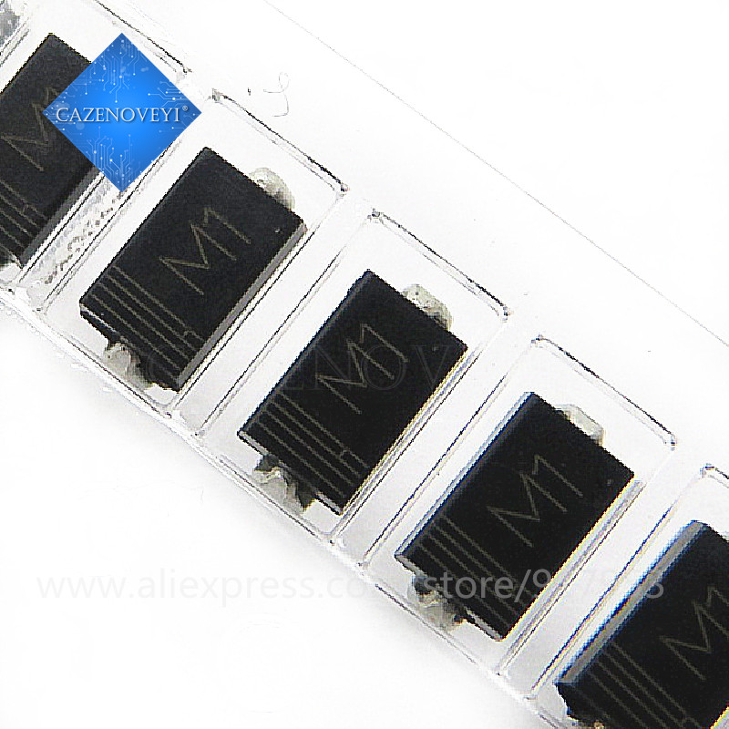 100 ชิ้น 1N4001 IN4001 M1 SMD 1A 50V Rectifier Diode ใหม่ใน