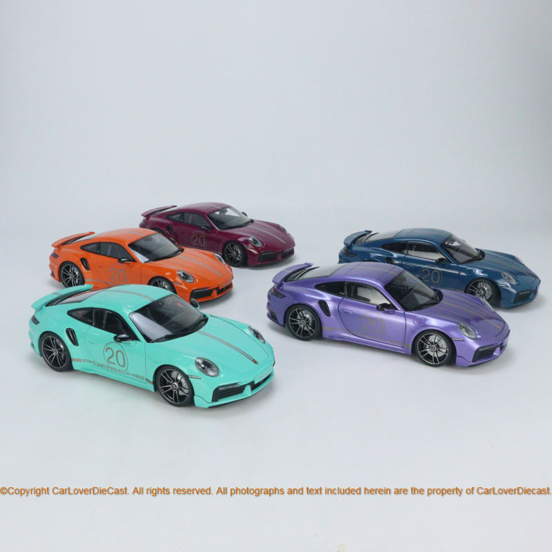 Minichamps Mini Cut 1: 18 Porsche 911 992 Turbo S Coupe Alloy Full Drive Car