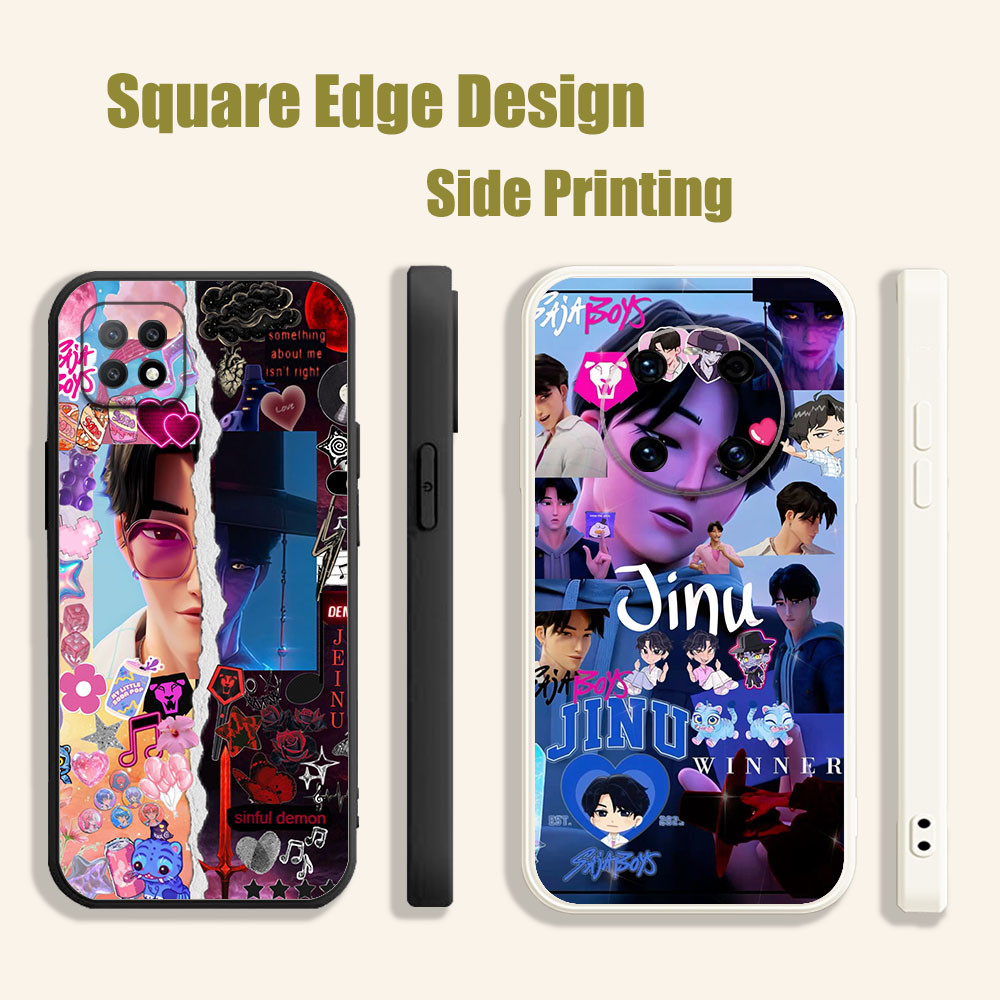 ปลอกสําหรับ OPPO Reno6 Reno 7 7z 5K A16E A16K A94 jiu saja ชาย kpop นักล่าปีศาจความงาม BOF06 เคสโทรศ