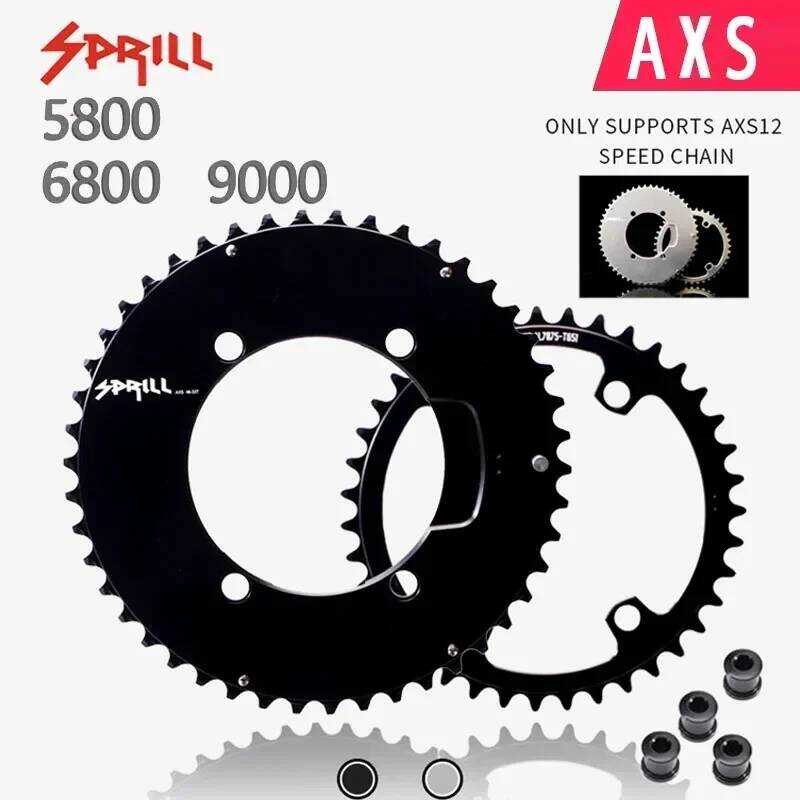 ▥ PASS QUEST 110 Bcd ห่วงโซ่จักรยานแคบกว้าง Chainwheel 110Bcd แหวนคู่สําหรับ Shimano 5800 6800