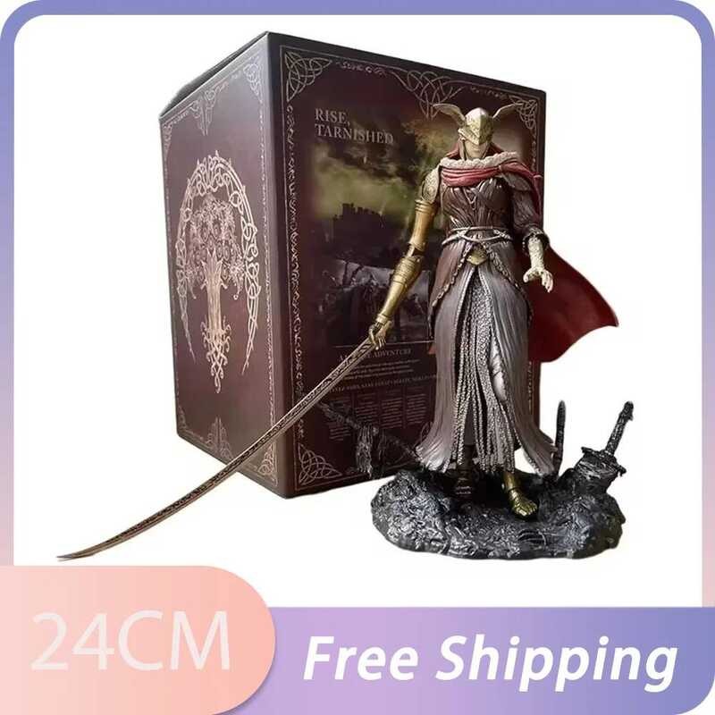 C 24Cm ELDEN RING Figure Malenia Blade Of Miquella Anime Figure Valkyrie Fig Model Pvc Statue Doll