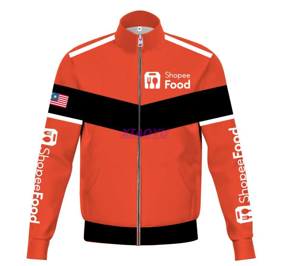 JAKET KURIR SIOREN อาหารพิมพ์เต็มรูปแบบ CUSTOM DESAIN SUKA