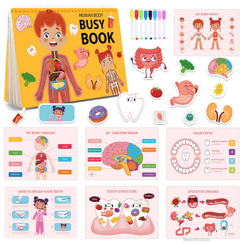 C Montessori Busy Book For Kids Anbusy Busy Book Book Sensory Eduional Busy Gif Mb-Th