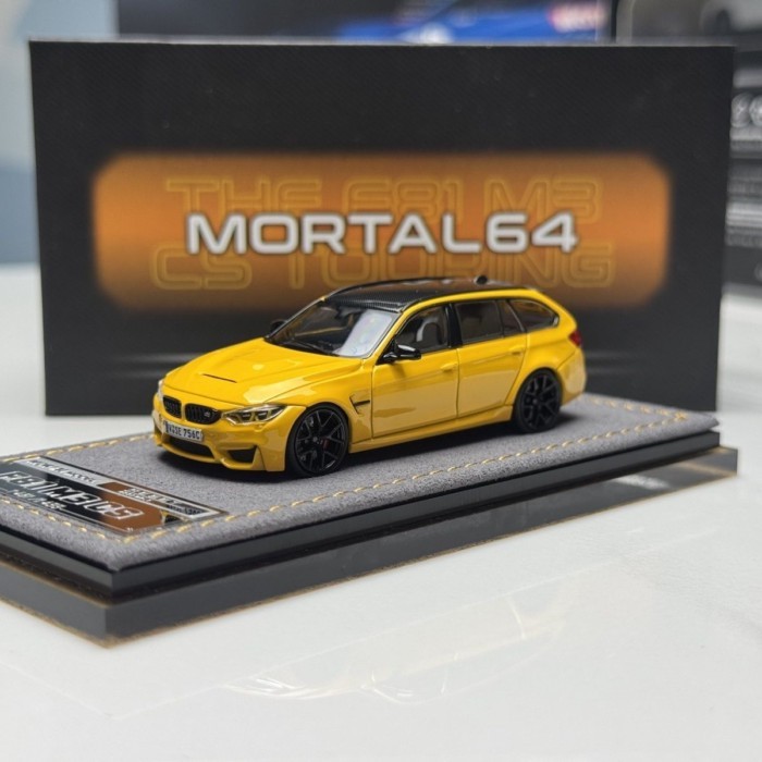 Mortal 1: 64 BMW F81 สีเหลือง 2026HEC North Exhibition Limited Alloy Car Model