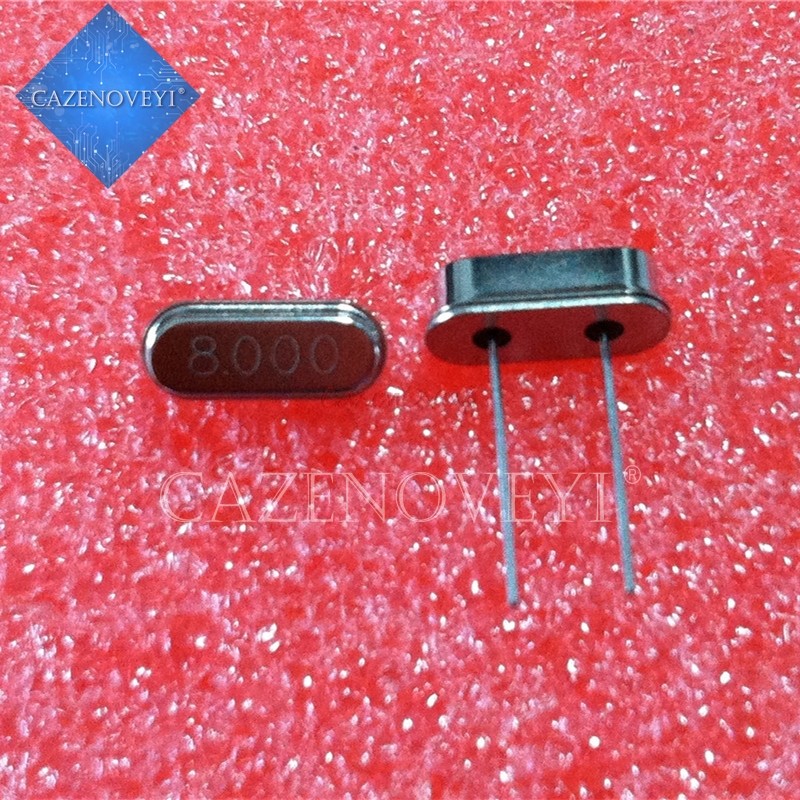 10 ชิ้น 8.000M 8.000Mhz 8 Mhz คริสตัลควอตซ์ Resonator Passive Oscilator HC 49S ใหม่ HC-49S