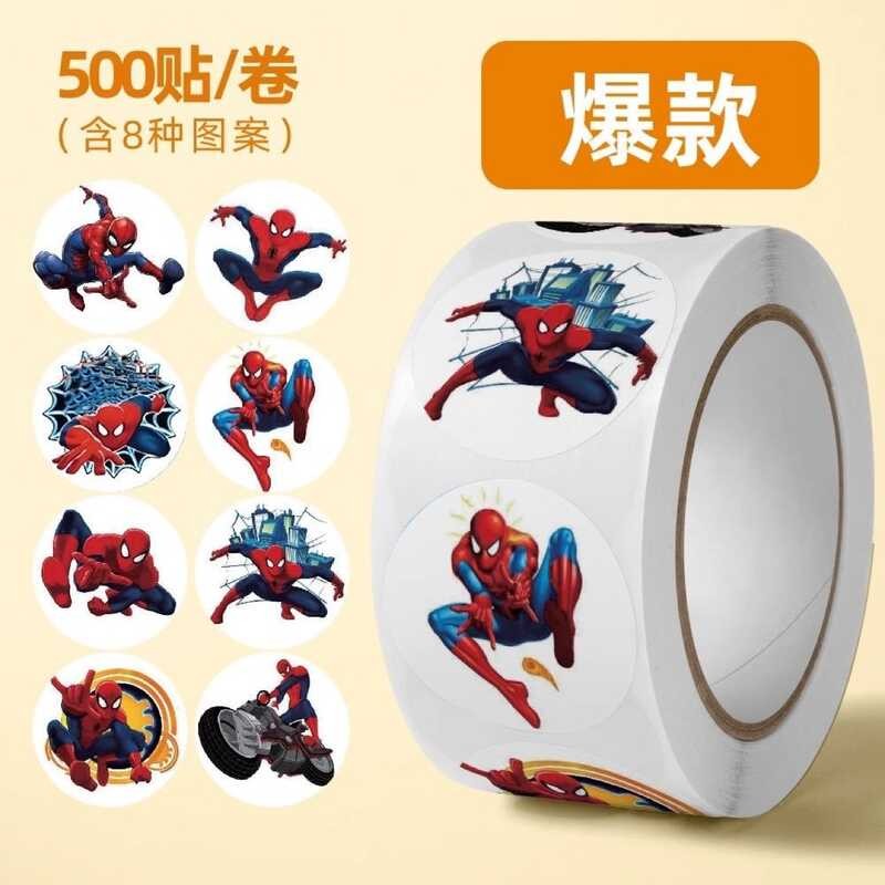 สติ๊กเกอร์การ์ตูนสไปเดอร์แมน Marvel Heroes Boys Superman Avengers กัปตันอเมริกา Iron Man สติ๊กเกอร์