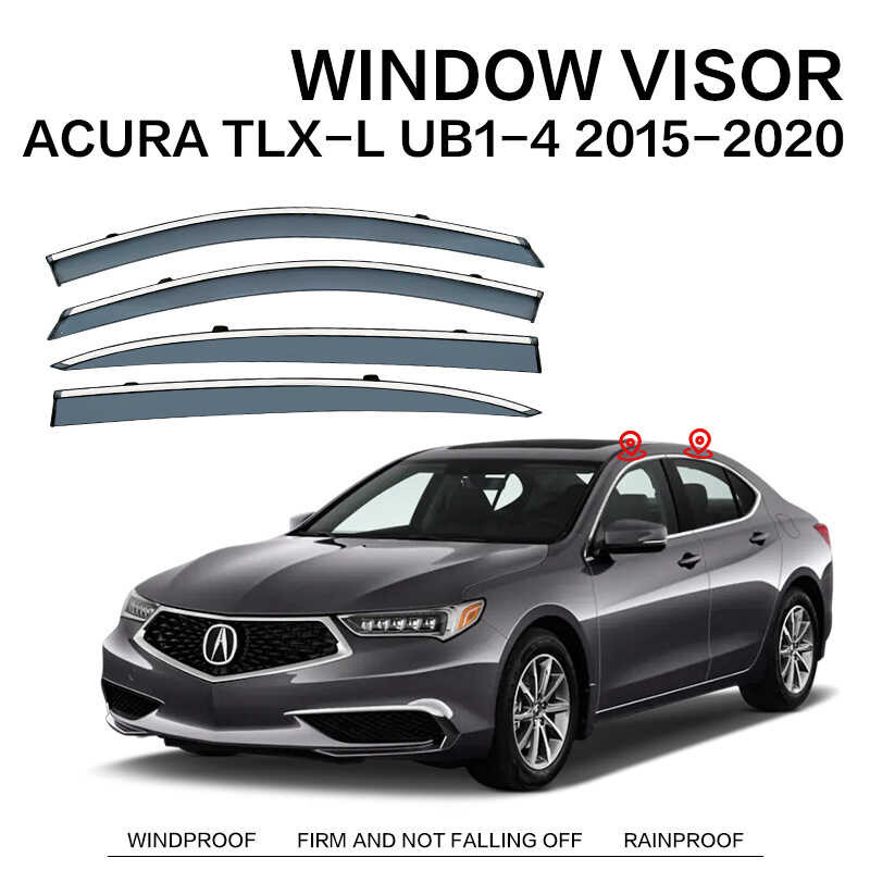 เหมาะสําหรับ TLX-L Rain Block Side Window Deflector ACURA TLX-L UB1-4 หน้าต่าง visor