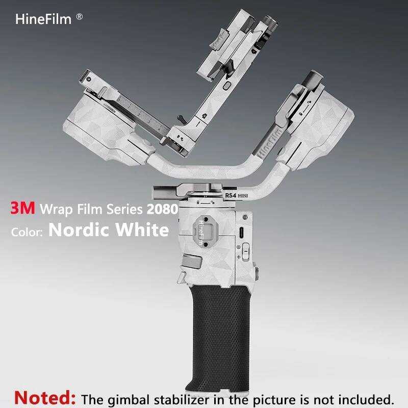 ▥ Hinefilm Rs4 Gimbal Decal ผิวสําหรับ DJI RS 4 Mini Stabilizer สติกเกอร์ห่อ Rs4mini Protector