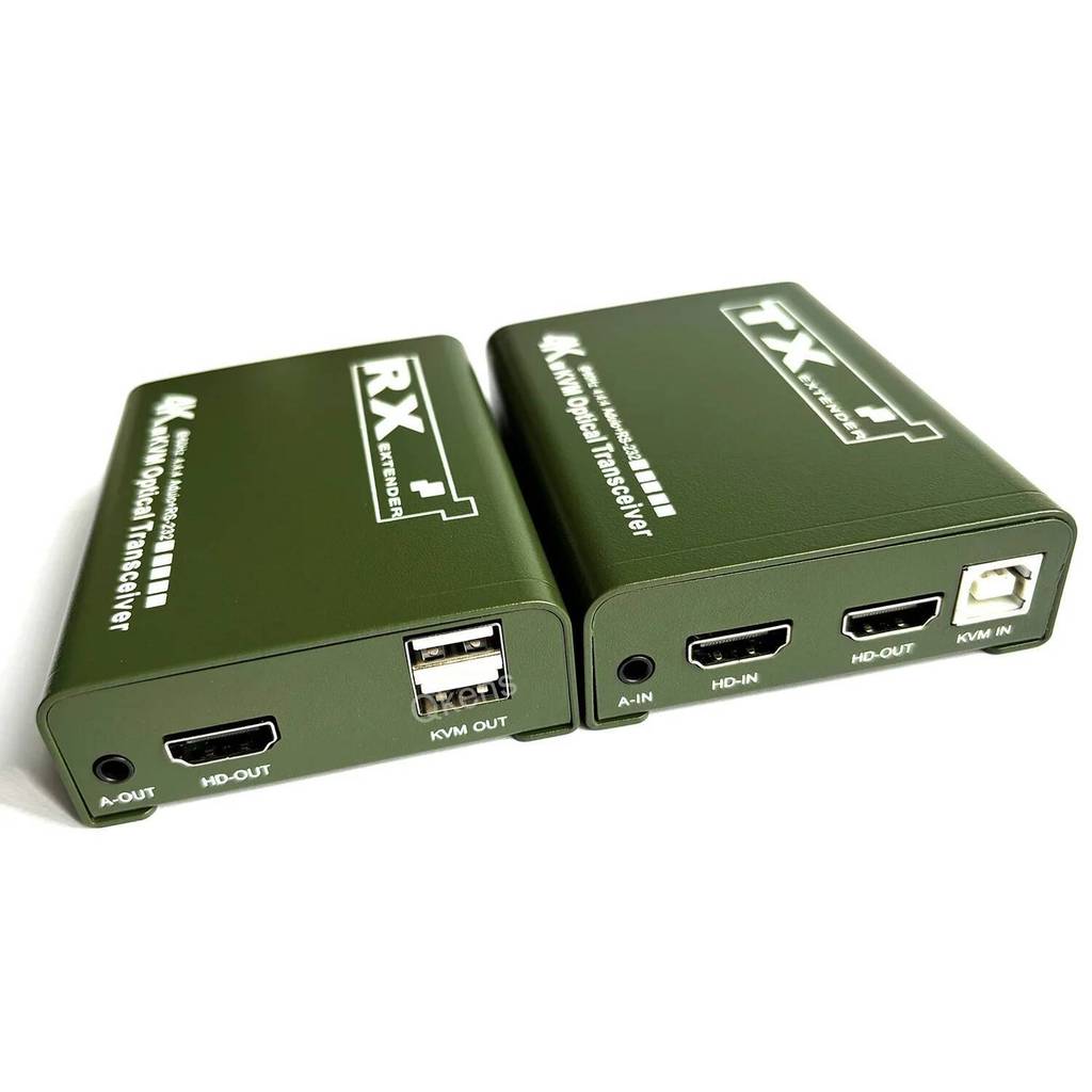 4K 60Hz 20Km HDMI Optical Transceiver KVM Fiber Extender Over Single LC Cable Video Transmitter Rece