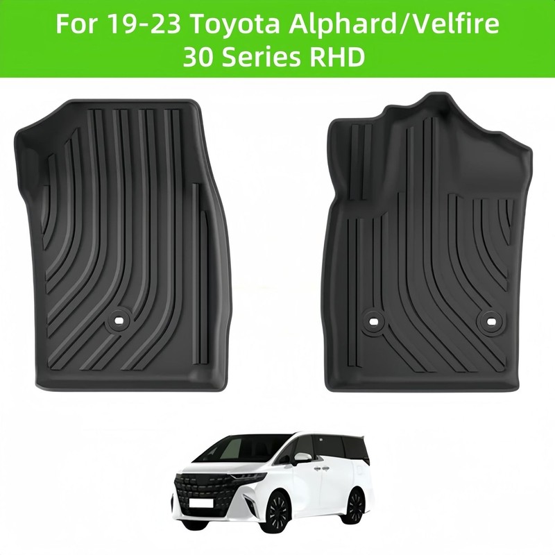 สําหรับ 19-23 Alphard/Velfire 30 Series RHD TPE พรมปูพื้นรถยนต์