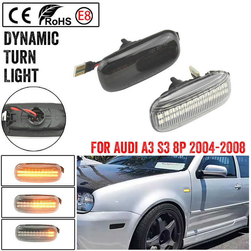 เหมาะสําหรับ Audi Audi A3 S3 8P A4 S4 A6 S6 B6 B7 B8 C5 Fender ด้านข้างวิ่งน้ํา