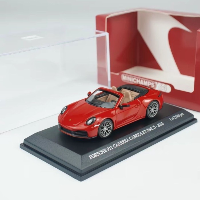 Mini Cut 1/64 Porsche 911 992.2 Carrera Convertible GTS Model