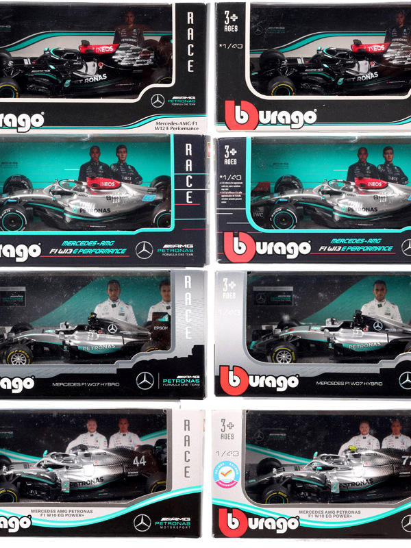 1/43 Beegeo F1 รถแข่ง Mercedes Benz AMG W07 W10 W14 W15 รถจําลองรุ่น