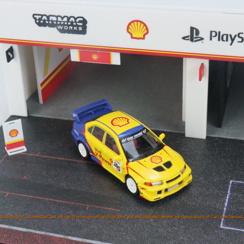 พร้อมสต็อก TW Shell GT7 1: 64 Mitsubishi Lancer GSR EVO 6th Generation Alloy Car Out of Print Car Mo