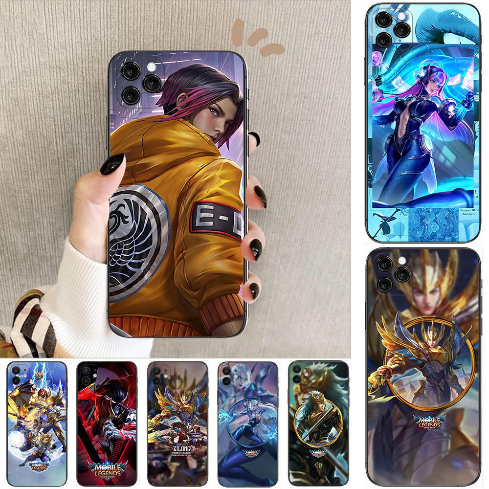 IPhone 12 13 Mini 12 Pro Max 13 14 Pro Max 14 Plus Z11 Legends Bang Soft เคสโทรศัพท์สีดํา