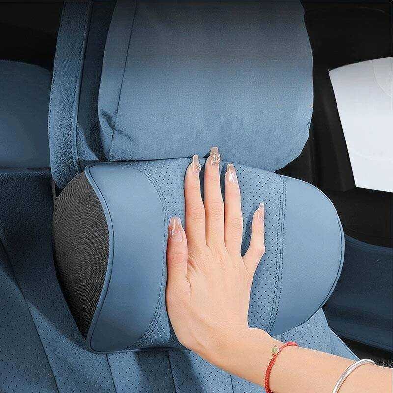 ▥ รถหนังbreathableคอหมอนheadrestสําหรับxpeng Xiaopeng G6 P7 P7i X9 G3 G3i G9 P5 X2 N5 F30 H93 อ