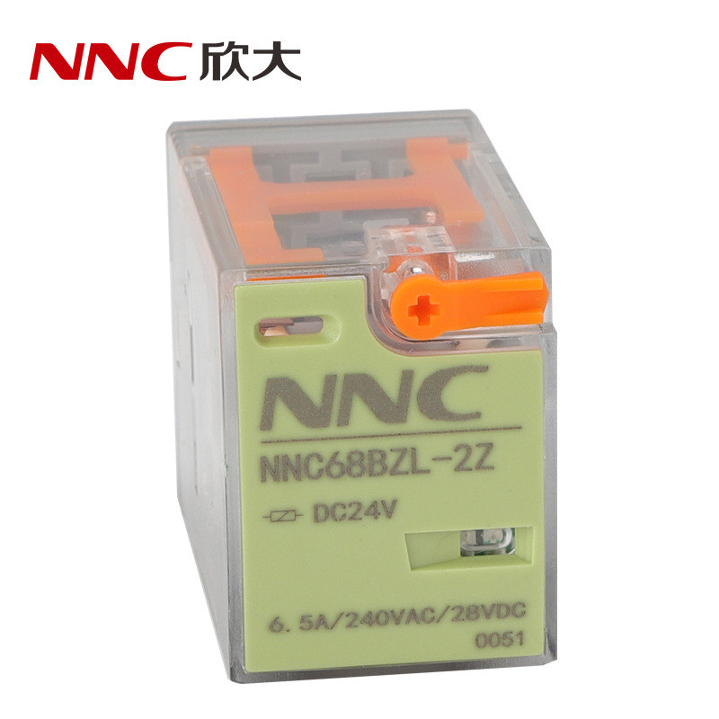 Xinda Electric NNC68BZL-2Z MY2N HH52P พร้อมปุ่มควบคุมรีเลย์แม่เหล็กไฟฟ้าระดับกลางสัมผัสสีเงิน