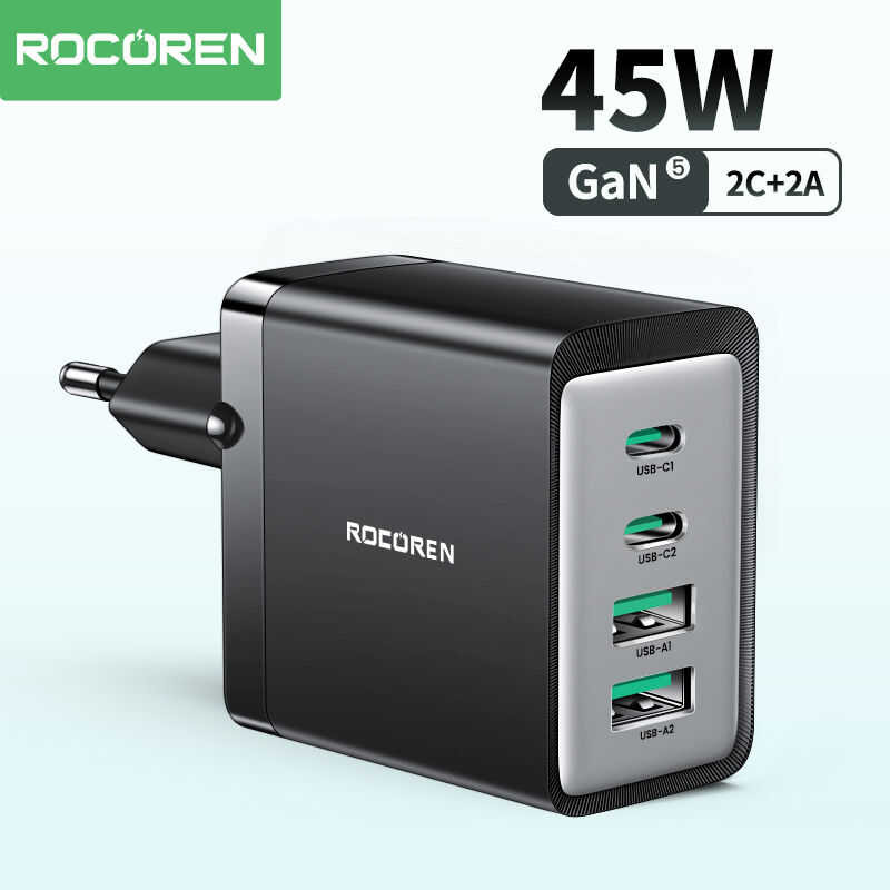 ❤ Rocoren Gan 45W USB แท่นชาร์ตชาร์ตเร็ว