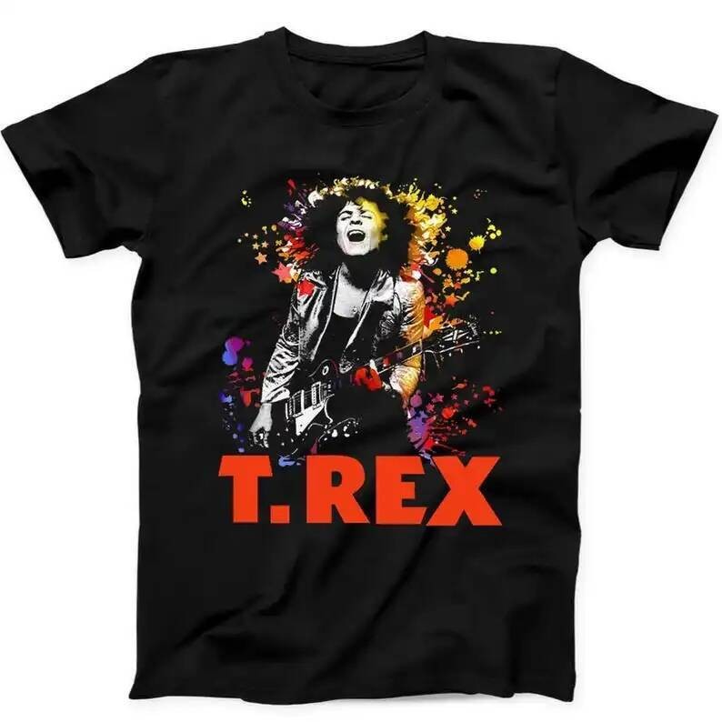 เสื้อยืด T.Rex Rock Band Marc Bolan สีดำ สินค้าขายดี B29