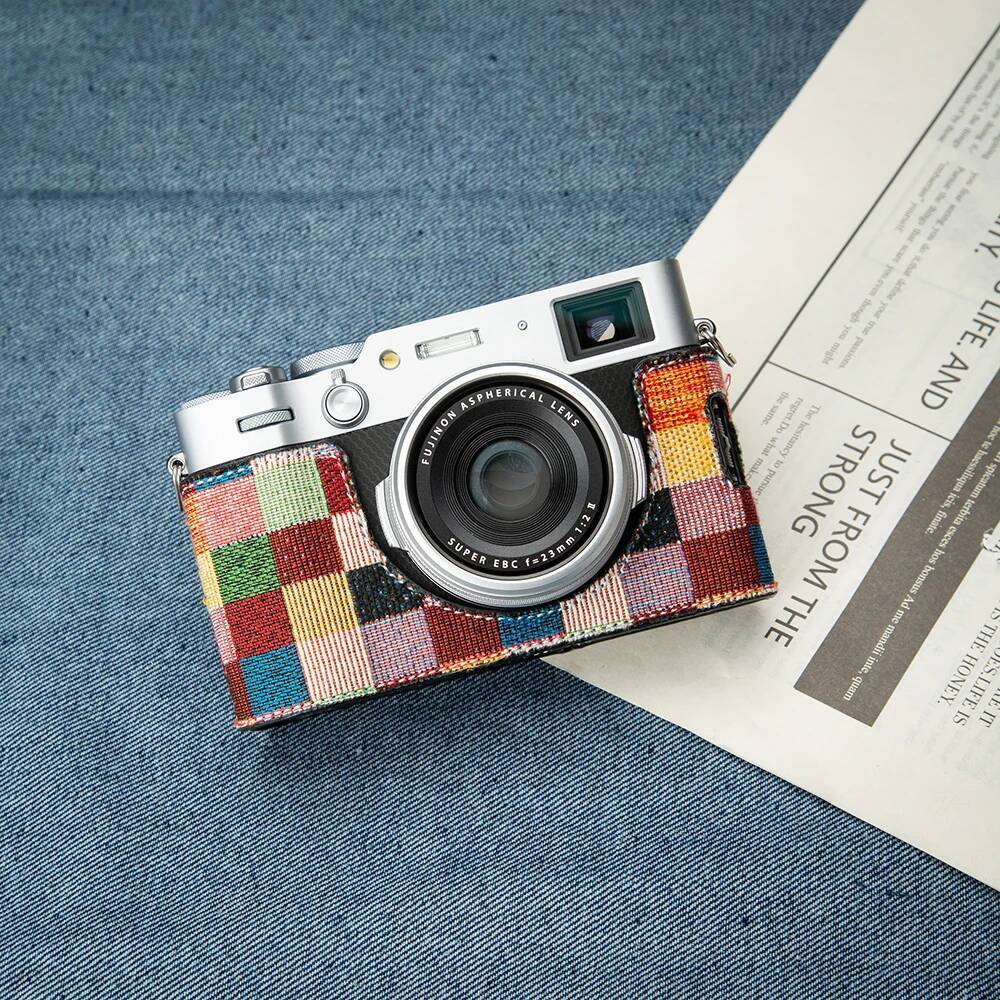 Handmade Simple Blue Denim X100VI ป้องกันกรณีกระเป๋ากล้อง X100VI กระเป๋าสําหรับ Fujifilm Fuji X100VI
