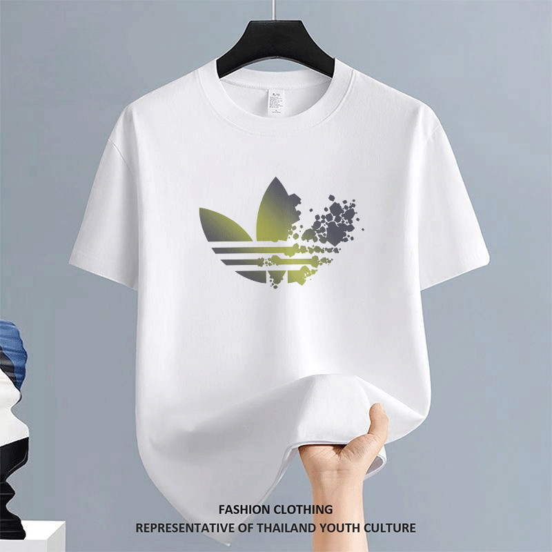 [COD] สีขาว-ดำ COOL ลายการ์ตูน เสื้อยืดแฟชั่น สีดําแขนสั้น OVERSIZE เสื้อยืดโอเวอร์ไซส์ FASHION ผู้ชาย CASUAL