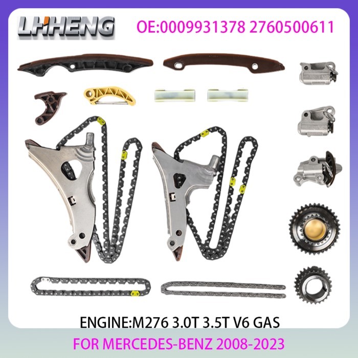 M276 Engine timing chain kit For MERCEDES-BENZ W204 W212 X166 X253 W166 X204 R172 3.0L 3.5L 3.0 3.5