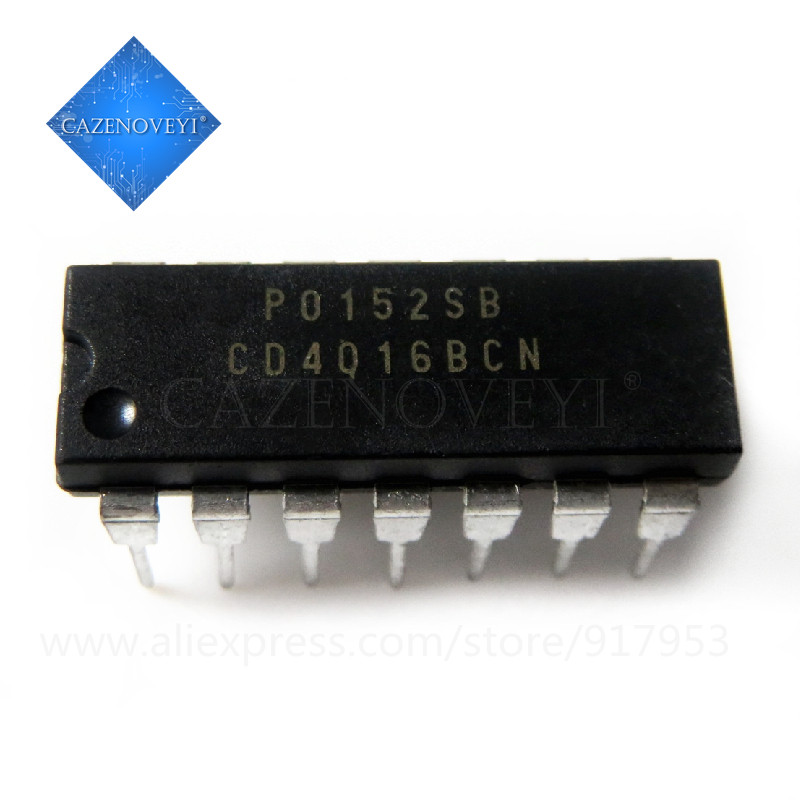 10 ชิ้น CD4016BE CD4016 DIP-14 ในสต็อก