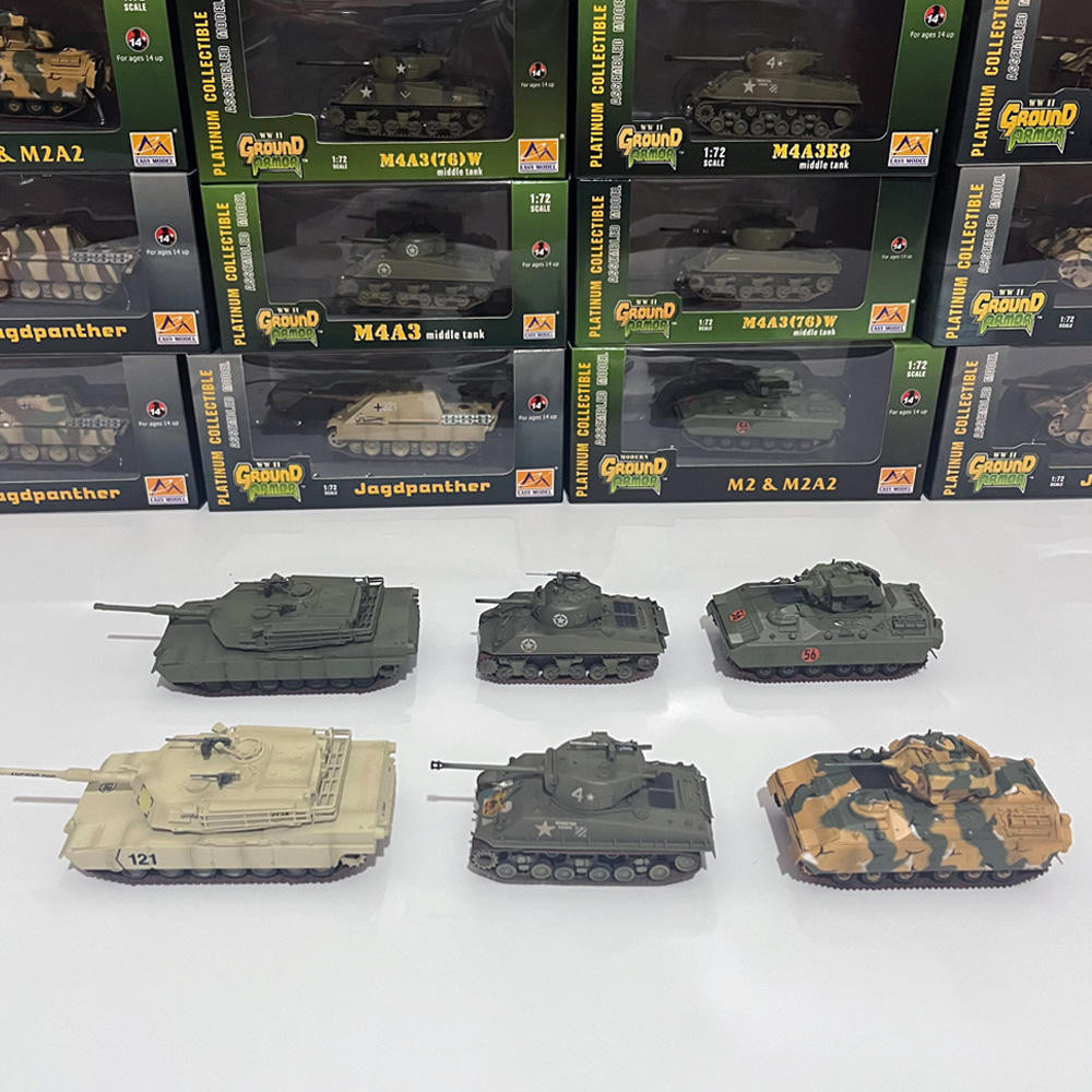 1/72 T55 KV-1 Assault Gun Tank Infantry Chariot ผลิตภัณฑ์สําเร็จรูปจําลองทหารพลาสติกโมเดลของเล่นเครื