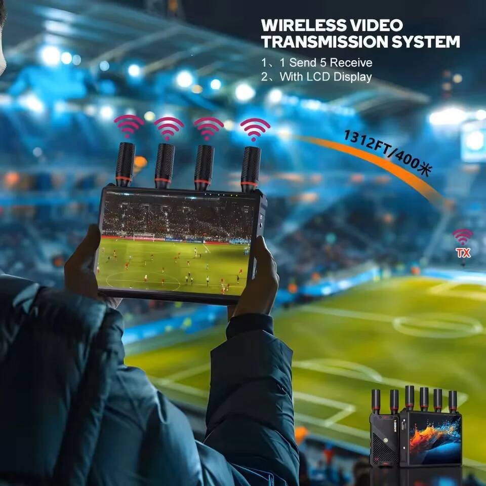 400M Wireless HDMI Extender เครื่องส่งสัญญาณวิดีโอและตัวรับสัญญาณหน้าจอ LCD Monitor รองรับ 1TX 5RX N