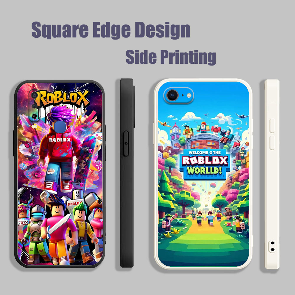 ปลอกสําหรับVivo Y12A Y53 V11i Z3i Y51A Y31 2021 ROBLOXเกมน่ารักเพื่อนBOD09 เคสโทรศัพท์สแควร์ขอบ
