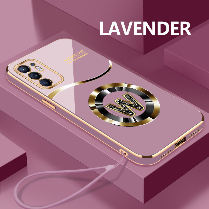 Custom Letter W นุ่มสําหรับ OPPO Reno6 Z 7 Reno7Z 8 Reno8T Reno10 Pro Reno11 Reno5 4G Reno2ZF Reno3 