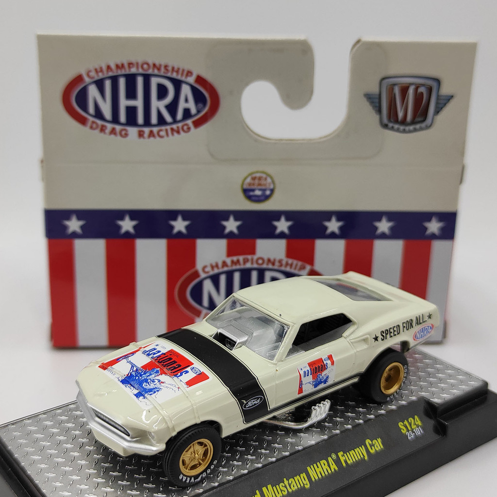 M2 1/64 1969 Ford Mustang NHRA รถตลกรถรุ่น