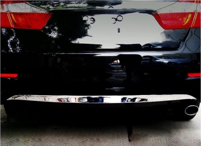 stainless steel Rear Bumper Cover Lower Trim Stickers For Toyota Camry 2012  accessories