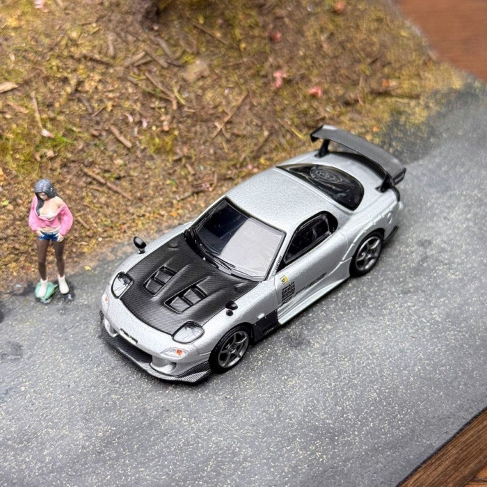 MINIGT 1: 64 #1106马自达RX-7 RE- Amemiya Amemiya โมเดลรถอัลลอย