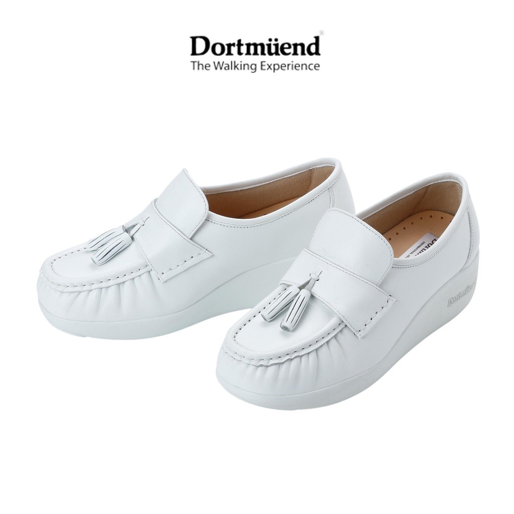 ♞,♘,♙Dortmuend Pro Series JS901 002-000 White รองเท้าสุขภาพ รองเท้าหมอ รองเท้าพยาบาล สำหรับผู้ที่ยื
