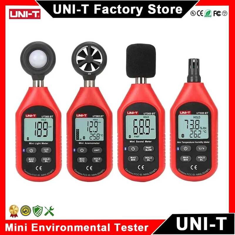 UNI-T UT383/BT Illuminometer Light UT363/BT เครื่องวัดความเร็วลม UT353/BT เสียง UT333/BT เครื่องวัดค