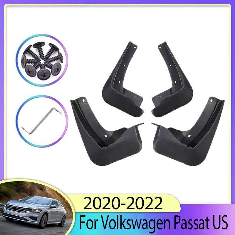 4PCS Mud Flaps สําหรับ VW Passat US USA รุ่น 2 2020-2022 ด้านหน้าด้านหลัง Fender ล้อ Grd Mudgrd Anti